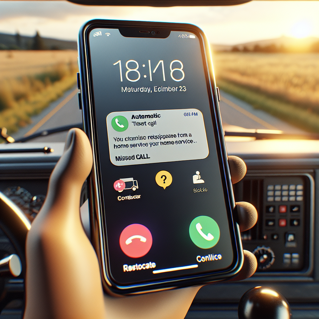missed call text back home service — ZimTech LLC